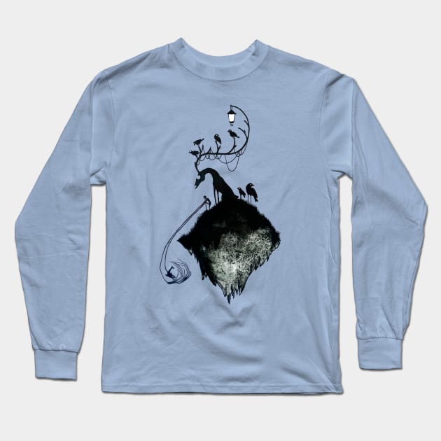 Song of the Lone Fisherman Long Sleeve T-Shirt by EYCIIR